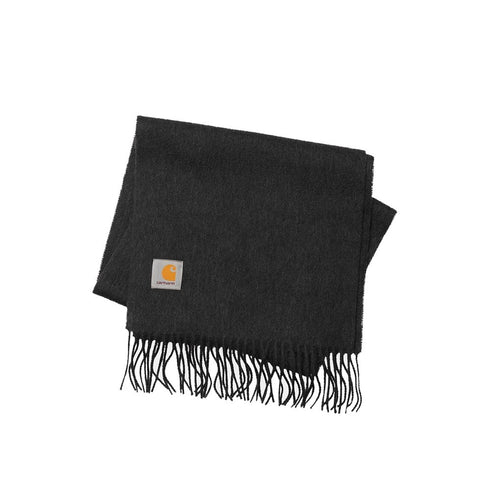 Carhartt Clan Scarf Wool Dark Grey Heather - Streetart.fr